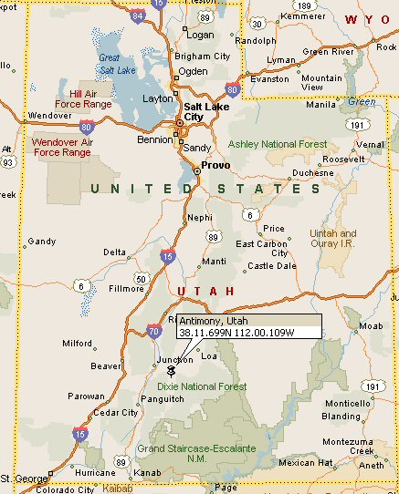 antimony utah map Download Free - Antimony Utah Map 0
