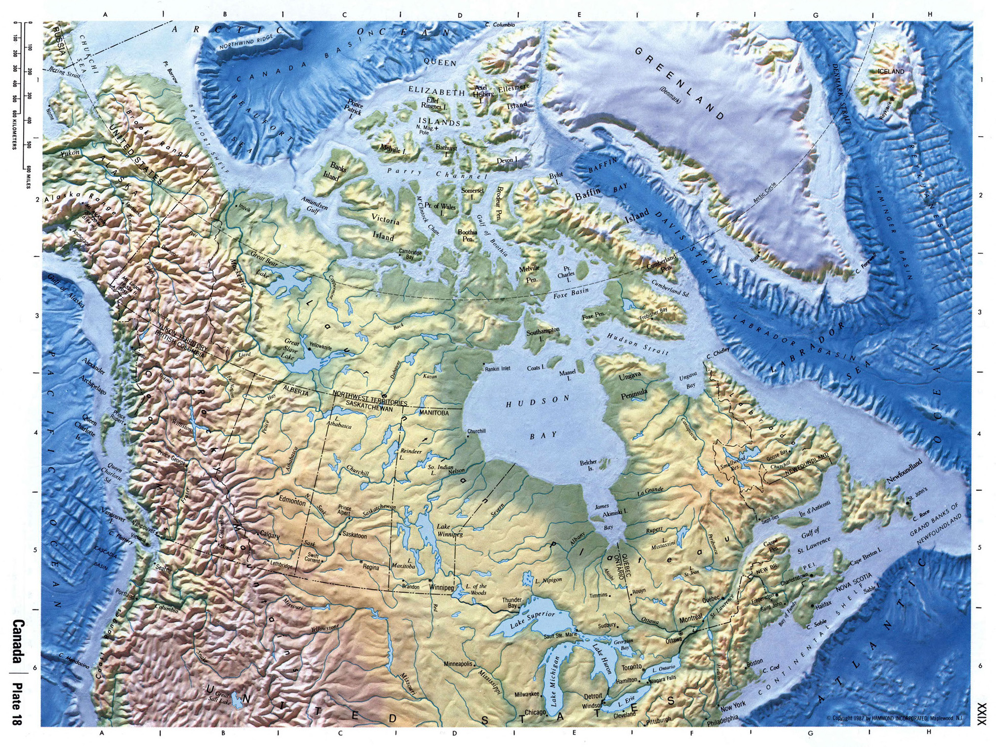 canada physical map Download - Canada Physical Map 7
