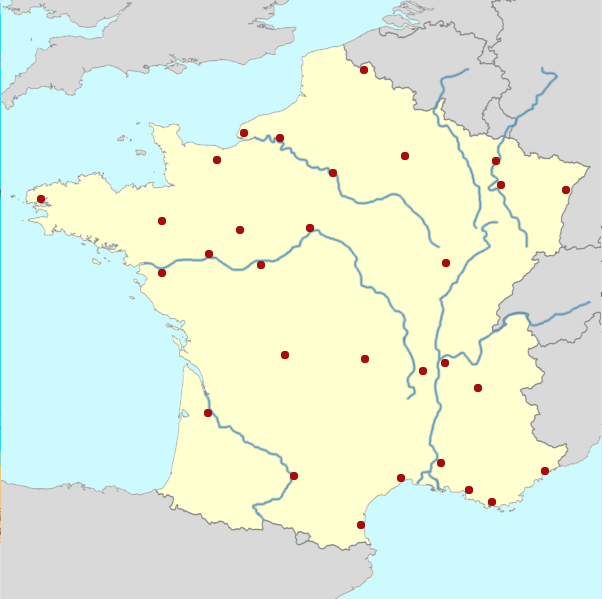 france major cities map Download - France Major Cities Map 15