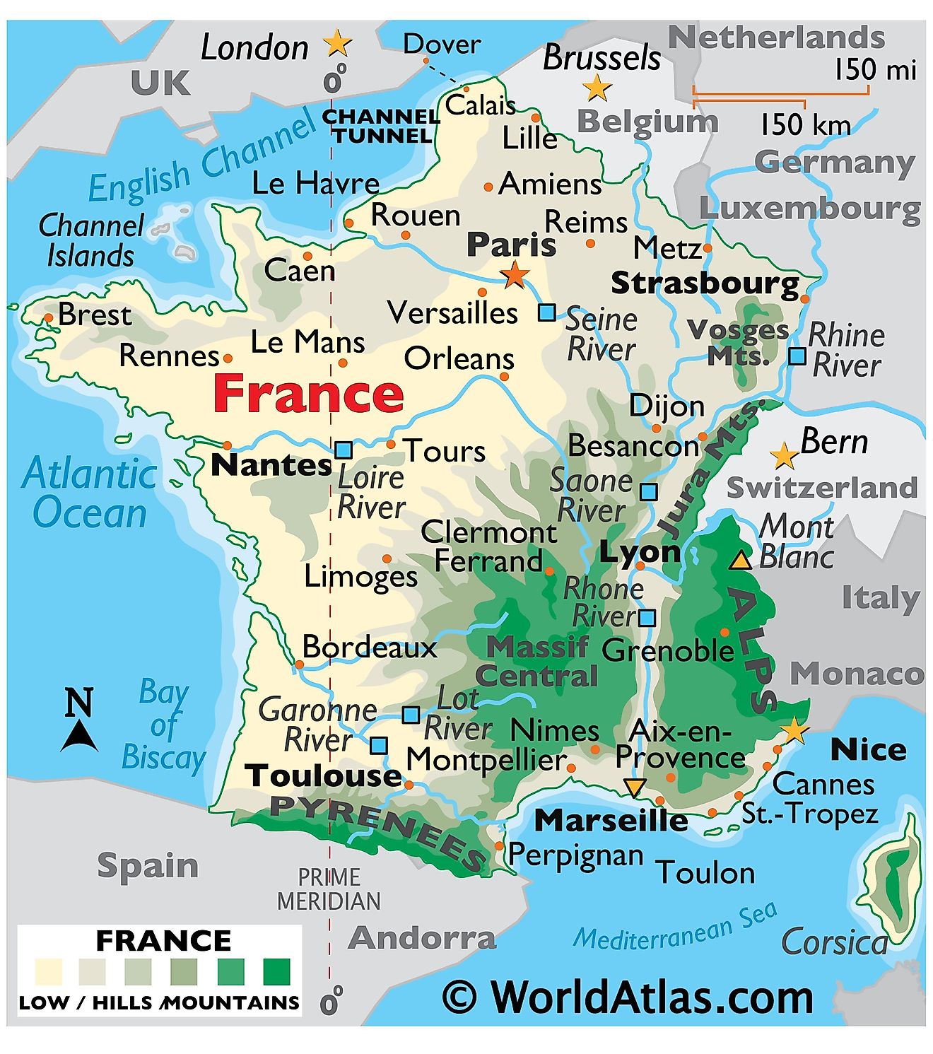 france major cities map Download - France Major Cities Map 16