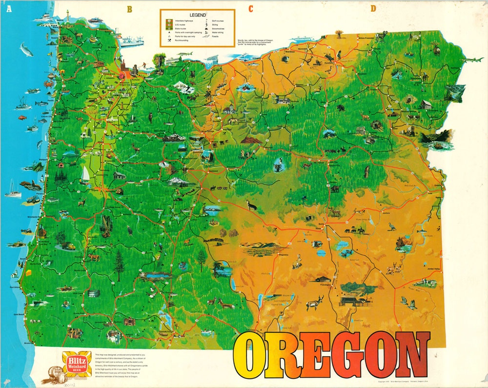 green oregon map Download Free - Green Oregon Map 32