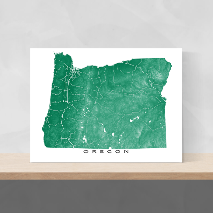 green oregon map Download Free - Green Oregon Map 5
