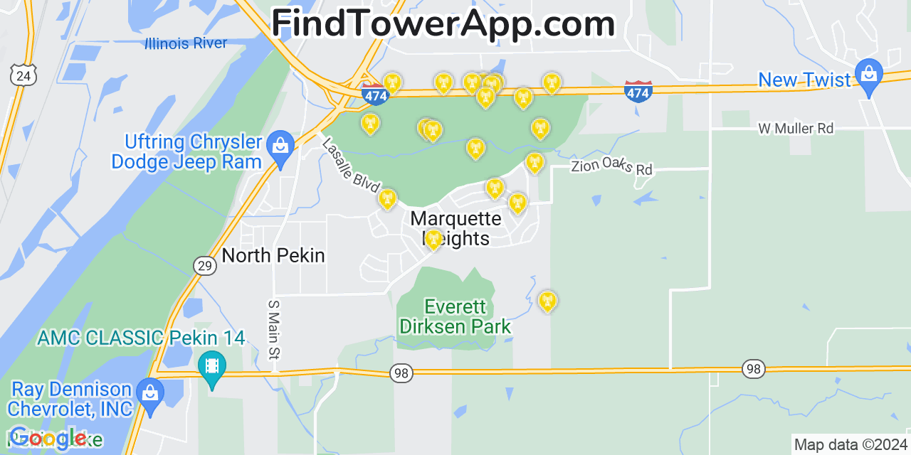 marquette heights illinois map - Marquette Heights Illinois Map 21