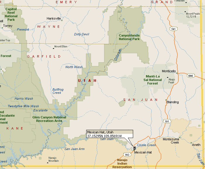 mexican hat utah map Download - Mexican Hat Utah Map 6