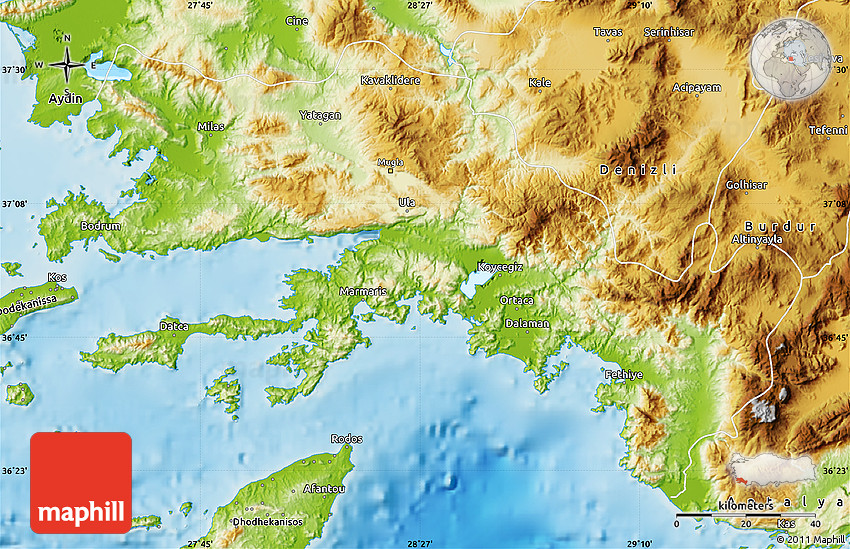 mugla map Download Free for Personal - Mugla Map 6