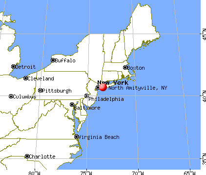 north amityville new york map - North Amityville New York Map 3
