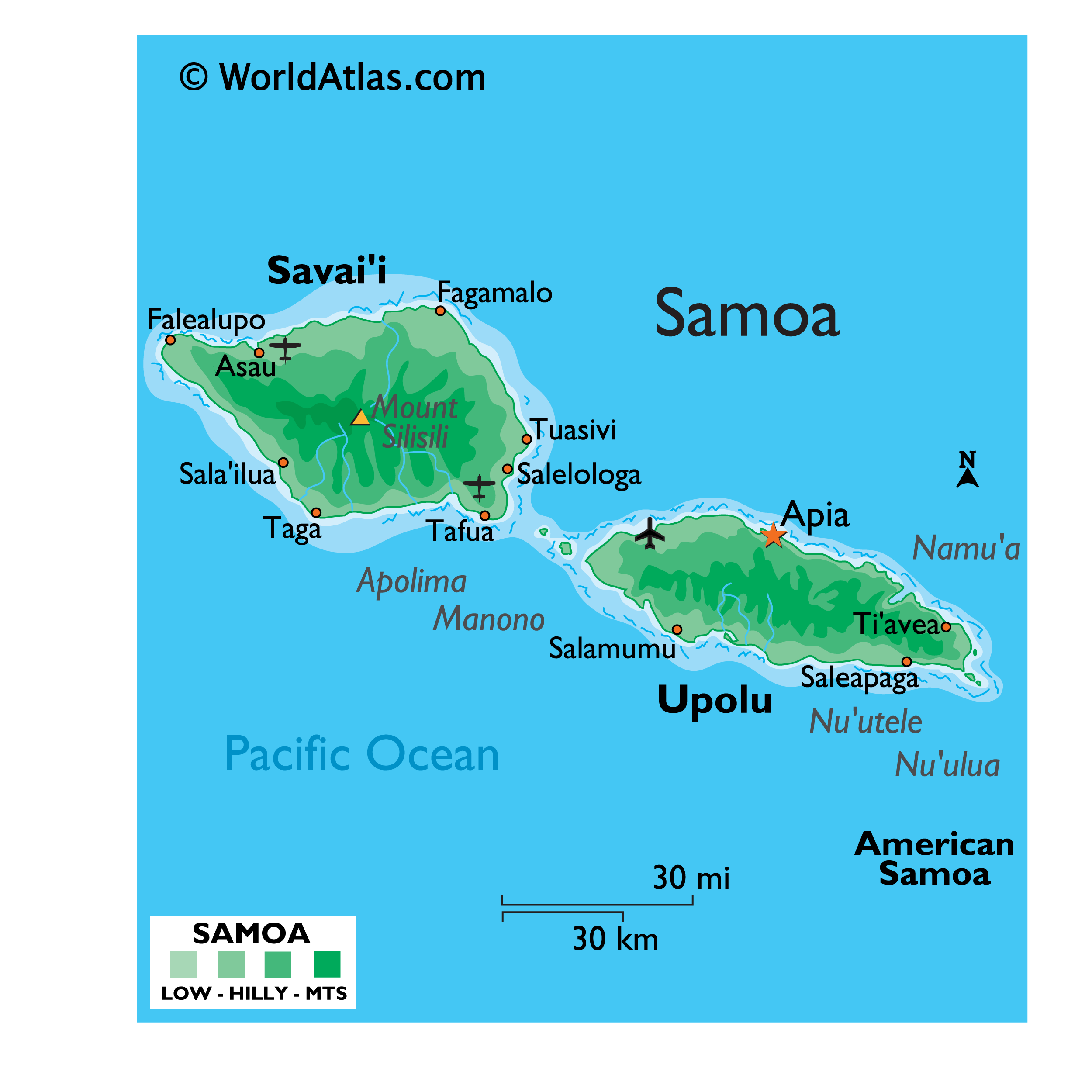 samoa map Download Free for Personal - Samoa Map 0