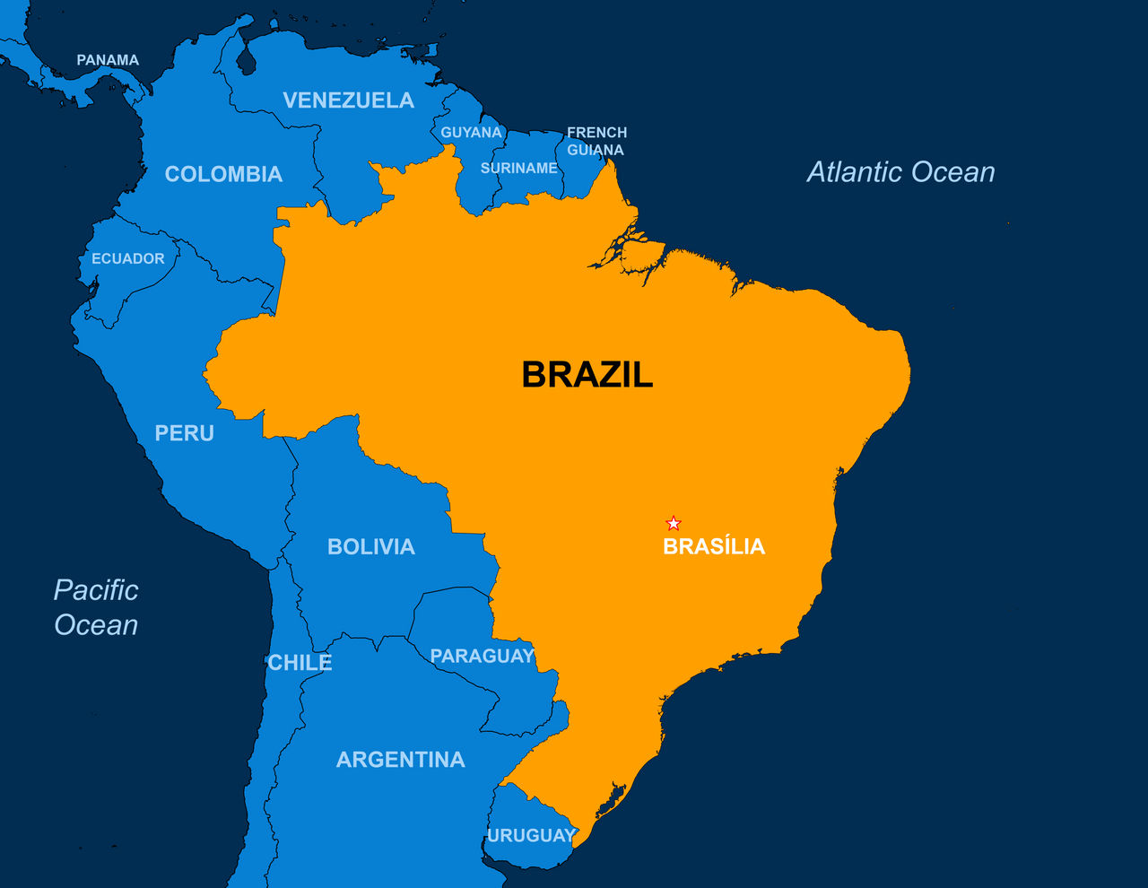 south america brazil map Download - South America Brazil Map 11