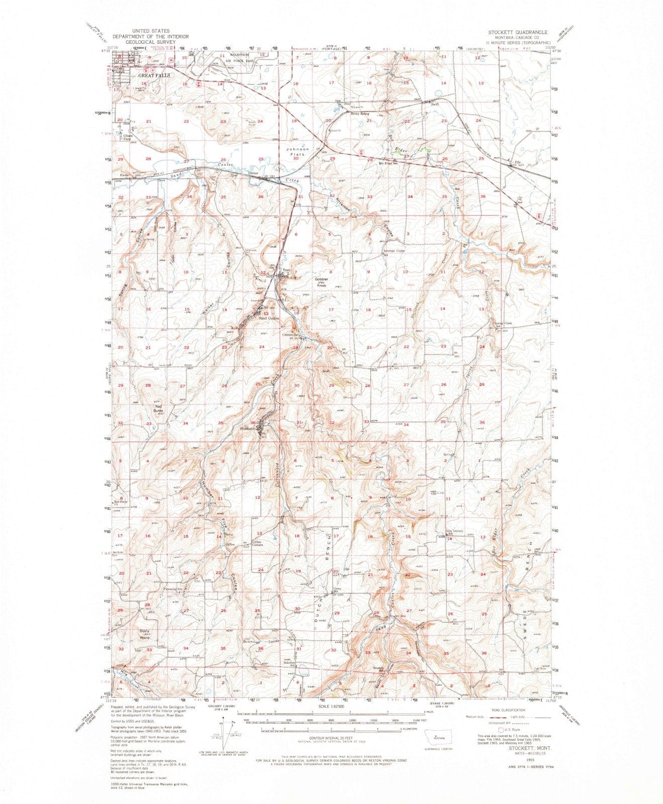 stockett montana map Download - Stockett Montana Map 4